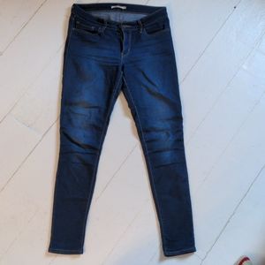 Levi's 711 Dark Indigo Jeans, w29, l32